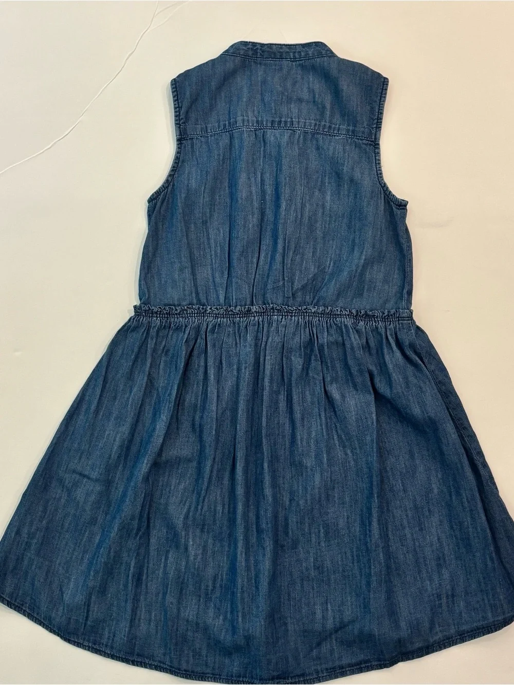 GAP Girls' Sleeveless Denim Chambray Dress 6-7